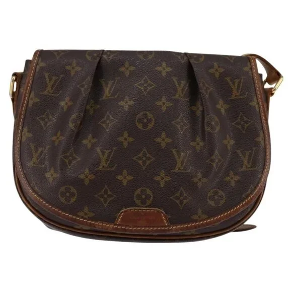Authentic LOUIS VUITTON Monogram Menilmontant PM Shoulder Bag M40474 LV